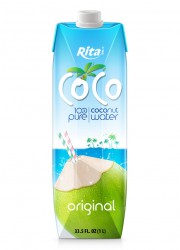 100 organic coconut water  original no added sugar 1L Paper Box