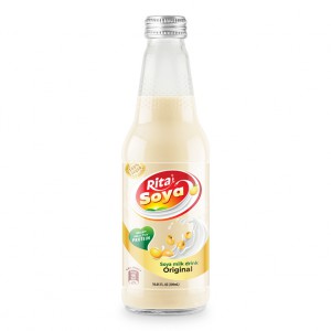 100 vegan  Rita Soya milk drink original 10.05 fl oz glass bottle