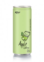 250ml aluminum can Apple Juice 1