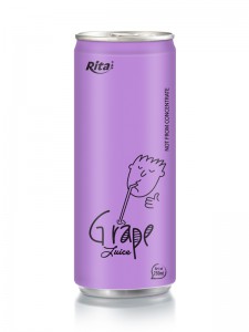 250ml aluminum can Grape Juice