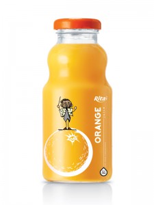 250ml glass bottle orange juice