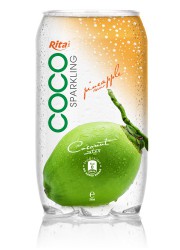 350ml Pet bottle   Sparking coconut water  with pineapple juice