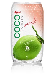 350ml Pet bottle   Sparking coconut water  with watermelon juice