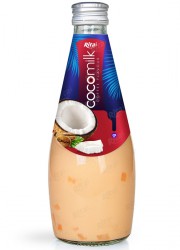 Coconut milk with coffee flavor 290ml glass bottle 