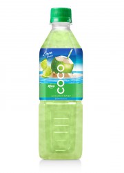 Coconut water with lime flavor  500ml Pet bottle 