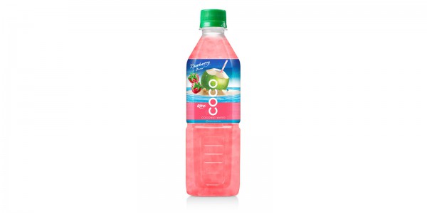 Coconut water with strawberry  flavor  500ml Pet bottle 