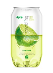 Pet can 350ml Sparkling drink with lime  flavor rita