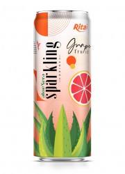 Sparkling aloe vera grapefruit