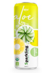 private label brand Sparkling aloe vera pinapple 320ml