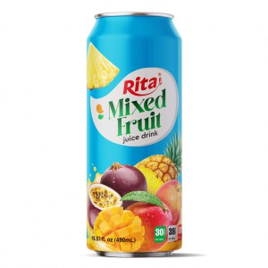 real best fruit to mixed fruit  juice drink 490ml cans 