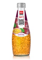 290 МЛ СТЕКЛЯННАЯ БУТЫЛКА СЕМЯН БАЗИЛИКА С ФРУКТОВЫМ ВКУСОМ ПАСИОН