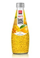 290 МЛ СТЕКЛЯННАЯ БУТЫЛКА СО ВКУСОМ МАНГО СЕМЯН БАЗИЛИКА