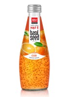290 МЛ СТЕКЛЯННАЯ БУТЫЛКА СЕМЯН БАЗИЛИКА СО ВКУСОМ Апельсина