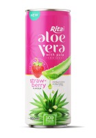 Rita Aloe Vera с мякотью и вкусом клубники в банке 250 мл