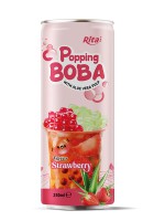 Хороший вкус 250 мл может пузырьковый чай со вкусом клубники