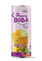 Горячий тренд 250 мл может пузырьковый чай со вкусом маракуйи